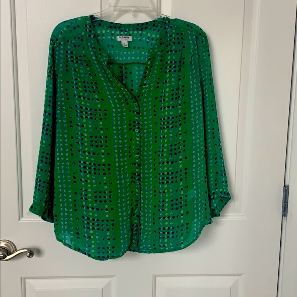 Blue/green blouse